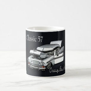För Chevy Bel Air för klassiker 57 mugg kaffe