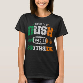 För Chicago för gullig vintage irländsk pride Tee Shirt
