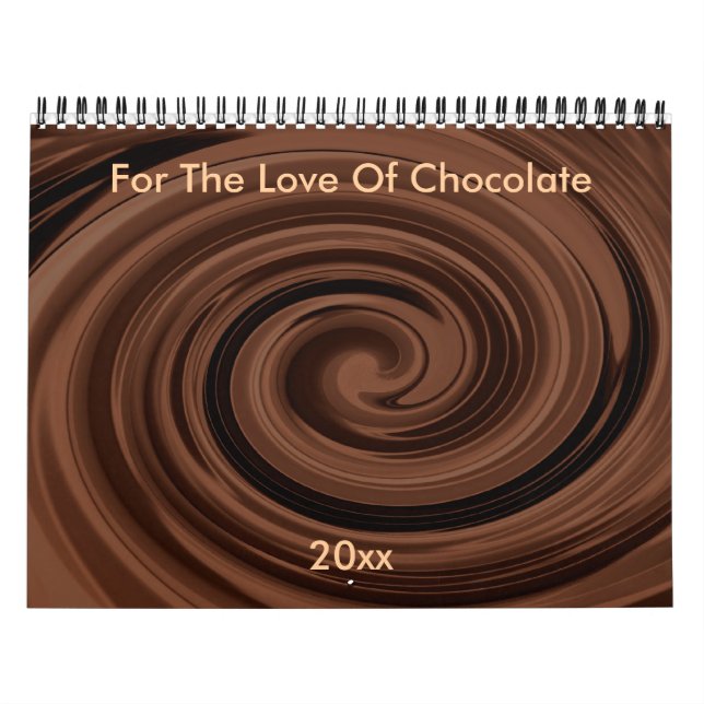 För chokladens kärlek Anpassningsbar kalender (Omslag)