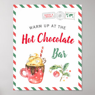 För chokladkakao för jul julfest hoad pub poster