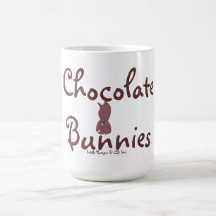 För chokladkaniner för vintage naturlig mugg