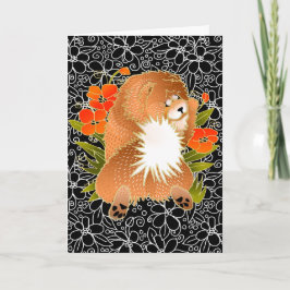 För chowhälsning för BINDI MINGSIE röda kort