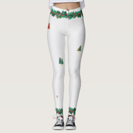 FÖR CHRISTMAS TRYCKT HOLLY Leggings