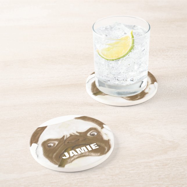 För Cigar Smoki Grumpy AFICIONADO Puggy Cigar Underlägg (Sidan)