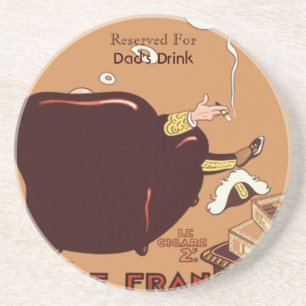 För cigarraffisch för vintage fransk underlägg