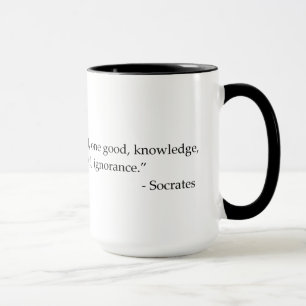 För citationsteckenfilosofi för Socrates noterba Mugg
