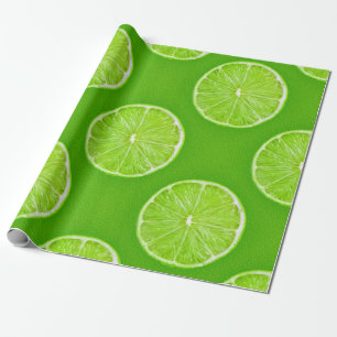 För citronfrukt för limefrukt grön skiva presentpapper
