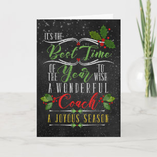 för Coach Best Time of Year-julkalk Helgkort