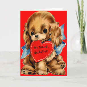 För cockerspanielSpaniel för vintage Retro Helgkort