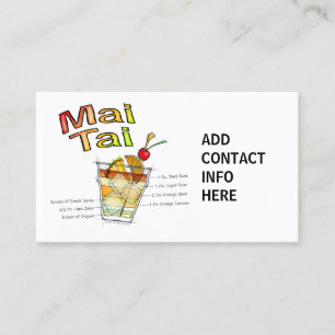 FÖR COCTAILRECEPT FÖR MAI TAI KONST VISITKORT