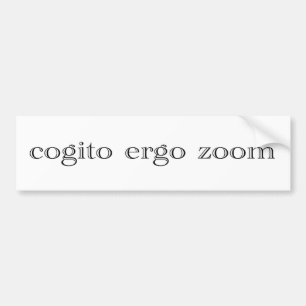för cogito zoom ergo bildekal