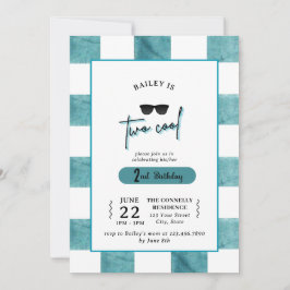 För cool 2-års födelsedagsinbjudan inbjudningar