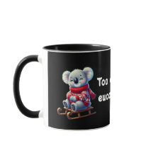 För cool för eukalyptus | Rolig Koala Kombomugg