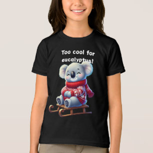 För cool för eukalyptus Rolig koalabarn t-shirt
