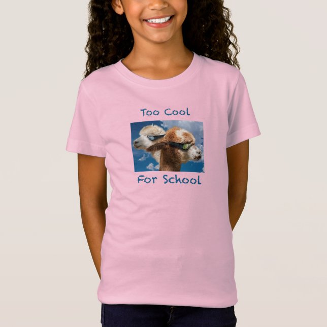 För cool för skolan t shirt (Framsida)