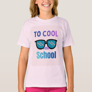 För cool för skoltröja rolig tröja