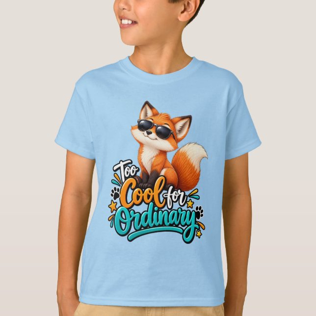 För cool räv t shirt (Framsida)