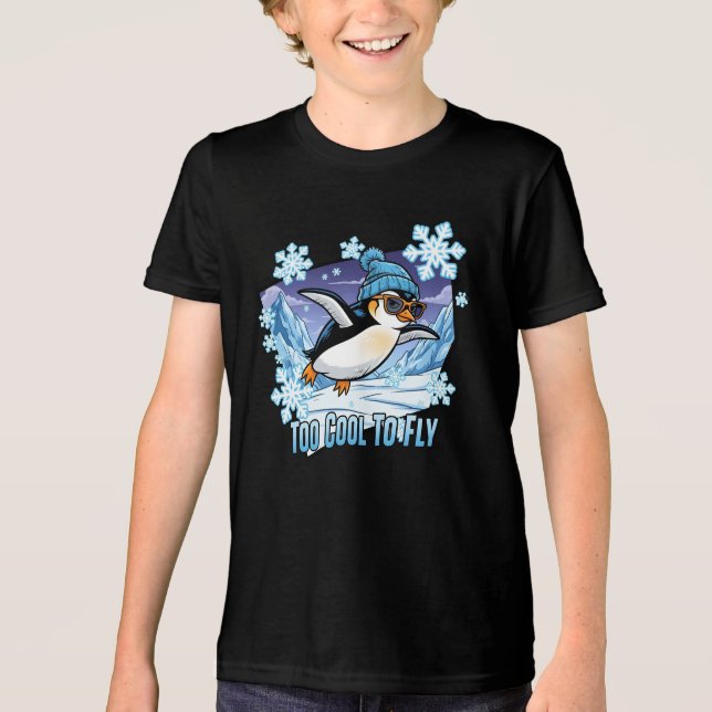 För coola att flyga t shirt (Framsida)