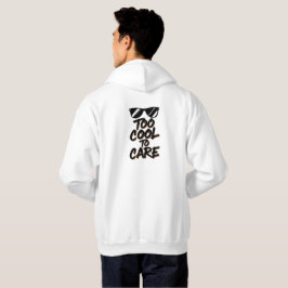 För Coola att ta hand om - djärv attityd Sunglasse Hoodie