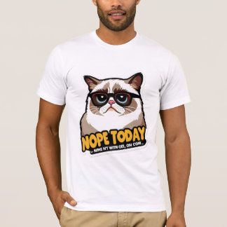 För Coola att ta hand om - Grumpy Cat Stil T Shirt