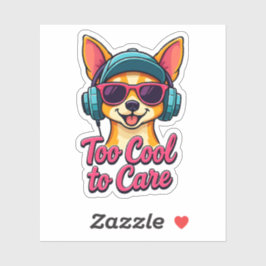 För Coola för att passa Hund-fästmärke Klistermärken