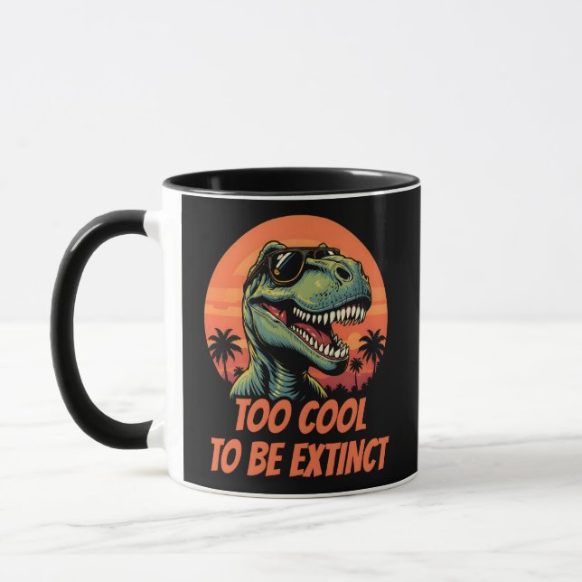För Coola för att Utdöda funktionellt T-Rex Mugg (Vänster)