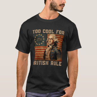 För Coola för brittisk amerikansk Flagga, frihet 4 T Shirt