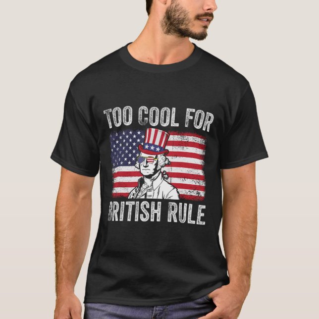 För Coola för den brittiska regeln Independence da T Shirt (Framsida)