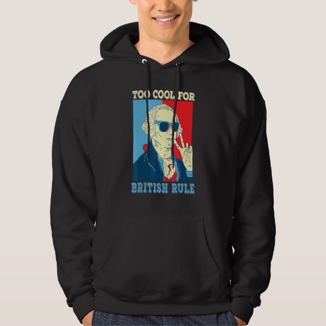 För Coola för den brittiske ledaren George Washing Hoodie (Framsida)