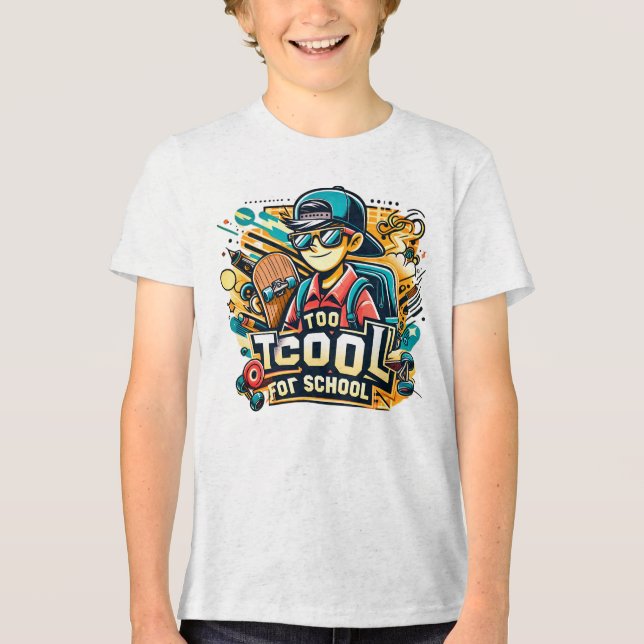 För coola för skolan t shirt (Framsida)