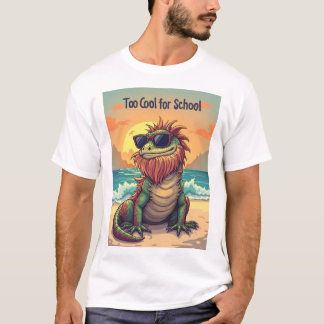 För Coola för skolan - Tecknaden Bearded Dragon Be T Shirt