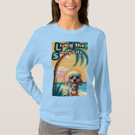 För Coola för skugga: Solvensfärgad Valp T Shirt