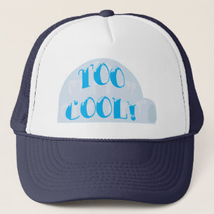 För Coola Igloo Tecknad Slogan Keps