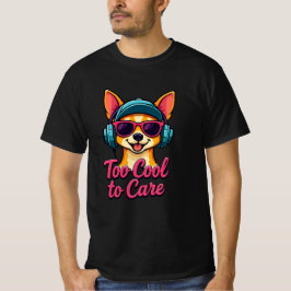 För Coola till vård - Retro Tecknad hund T-Shirt