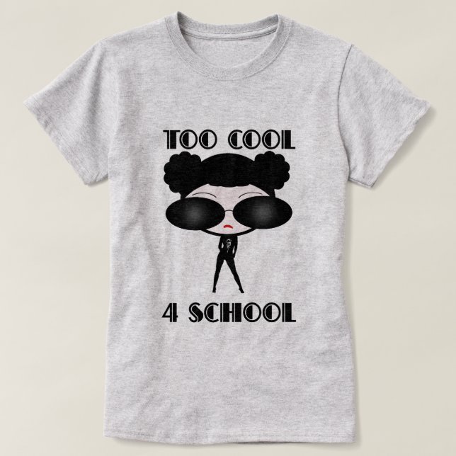 För coolt 4 skolar T-tröja Tee Shirt (Design framsida)