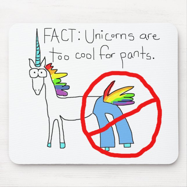 För coolt för byxor musmatta (Framsidan)