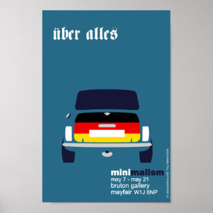 För Cooperminimalist för klassiker original- mini- Poster