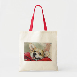 För corgi- och Santa hundkonst för Pembroke hän Tygkasse
