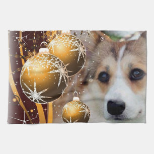 För Corgihelgdag för Pembroke walesiska Kökshandduk