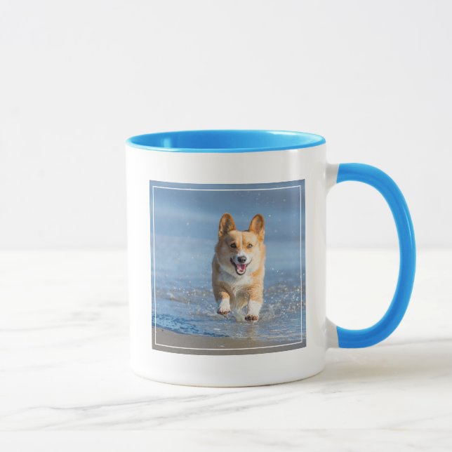 För Corgihund för Pembroke walesiskt spring på Mugg (Höger)