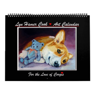 För Corgikalender för Pembroke walesisk Corgi f Kalender