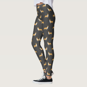 För Corgismönster   för gullig Pembroke walesis Leggings