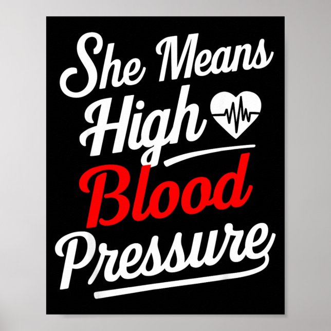 For Couples _ She Means High Blood Pressure _ Funn Poster (Framsidan)