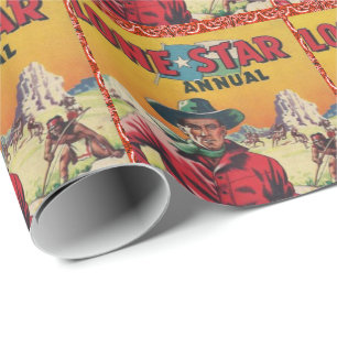 För Cowboyaffisch för vintage Lone stjärna för Presentpapper