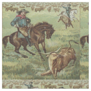 För Cowboyråd för vintage westernt tyg för