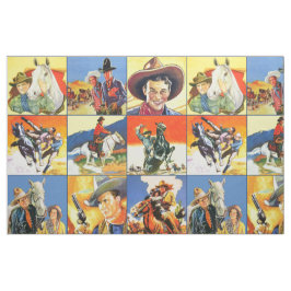 För Cowboysfilm för vintage westerna kvarter #3 Tyg
