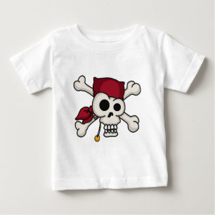 För Crossbonesbaby för skalle N utslagsplats Tee Shirt