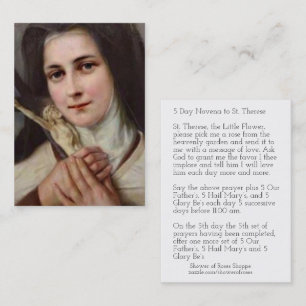 För crucifixNovena för St. Therese Jesus kort f