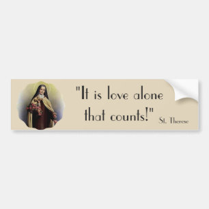 För crucifixnunna för St. Therese blomma lite Bildekal