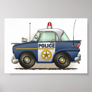 För Crusier för polisbilpolis bil snut Poster